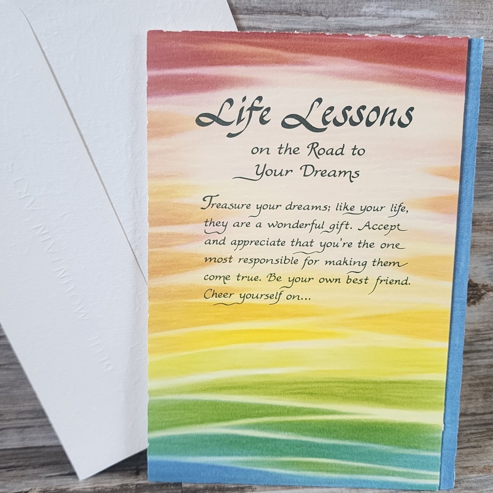 Blue Mountain Arts Greeting Card Life Lessons Donna Fargo Rainbow Inspirational